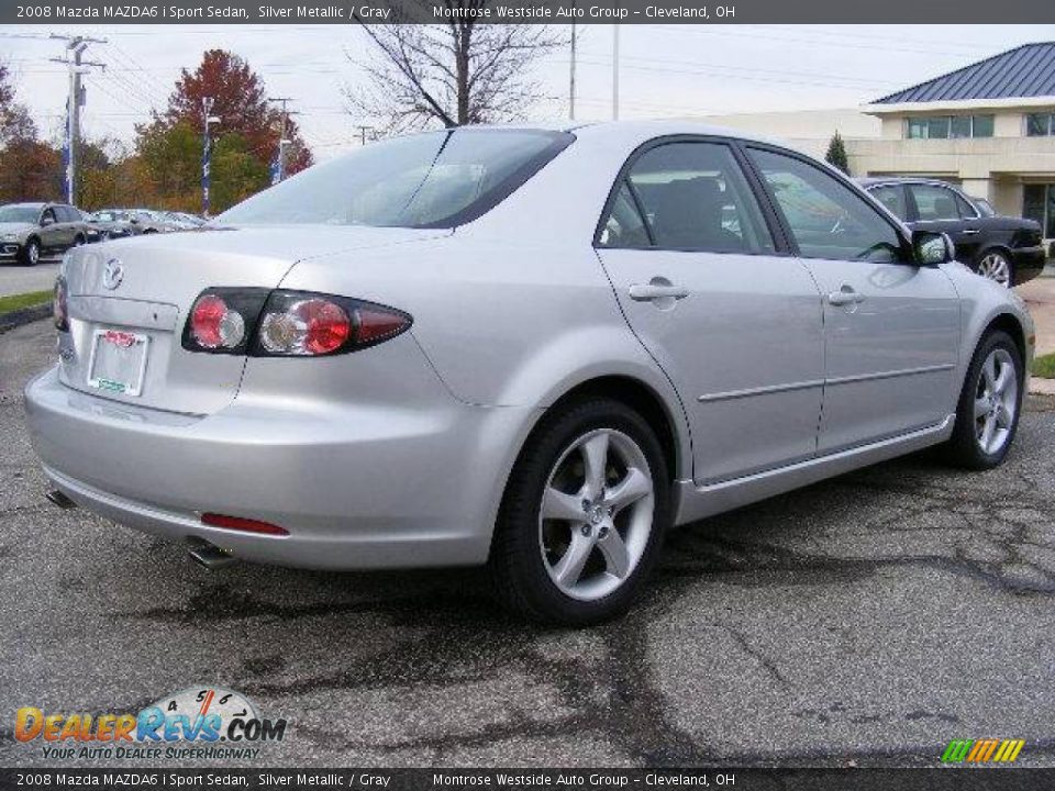 2008 Mazda MAZDA6 i Sport Sedan Silver Metallic / Gray Photo #5