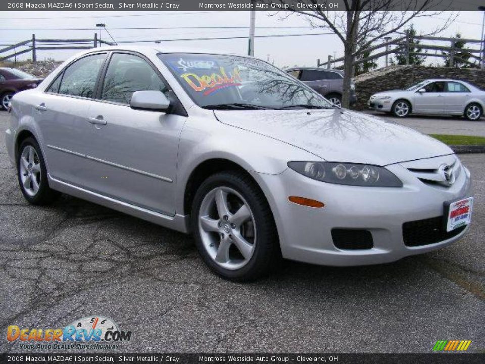 2008 Mazda MAZDA6 i Sport Sedan Silver Metallic / Gray Photo #7