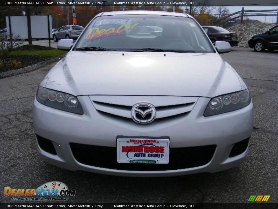 2008 Mazda MAZDA6 i Sport Sedan Silver Metallic / Gray Photo #8