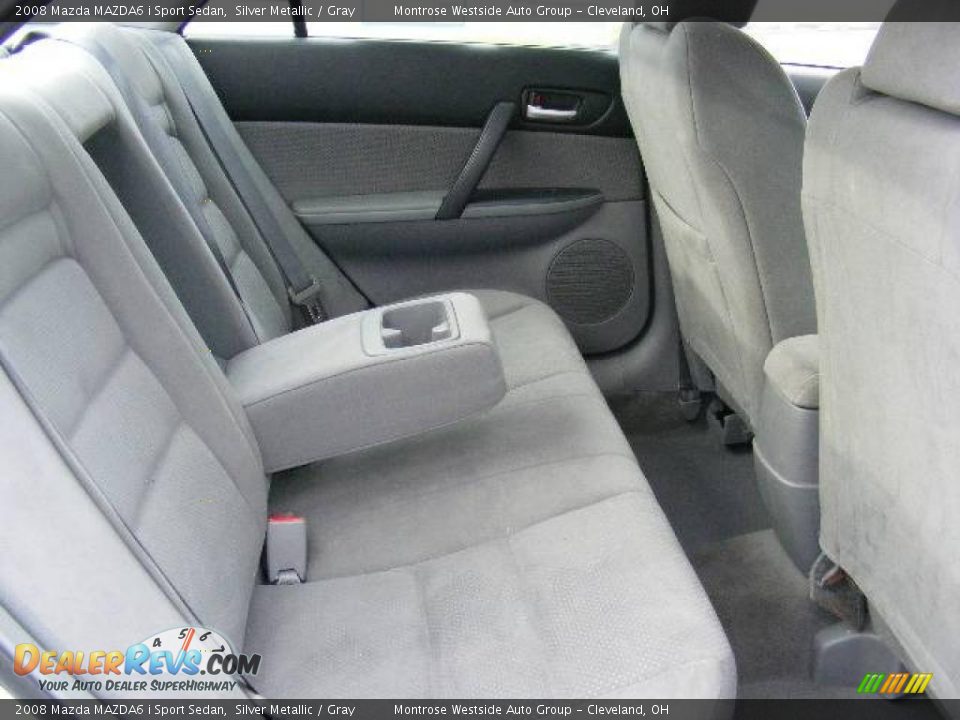 2008 Mazda MAZDA6 i Sport Sedan Silver Metallic / Gray Photo #12
