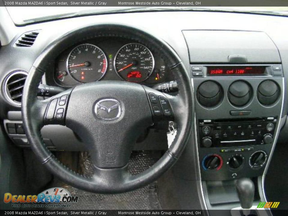 2008 Mazda MAZDA6 i Sport Sedan Silver Metallic / Gray Photo #15