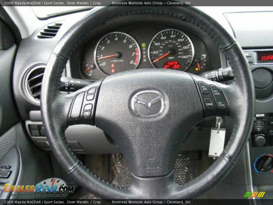 2008 Mazda MAZDA6 i Sport Sedan Silver Metallic / Gray Photo #16