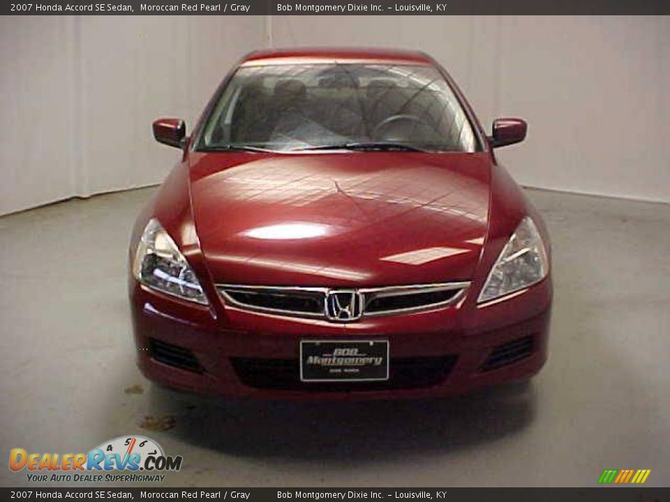 2007 Honda Accord SE Sedan Moroccan Red Pearl / Gray Photo #2
