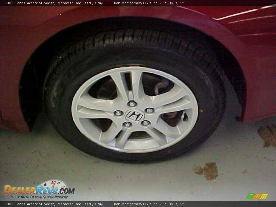 2007 Honda Accord SE Sedan Moroccan Red Pearl / Gray Photo #4