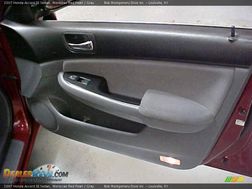 2007 Honda Accord SE Sedan Moroccan Red Pearl / Gray Photo #5