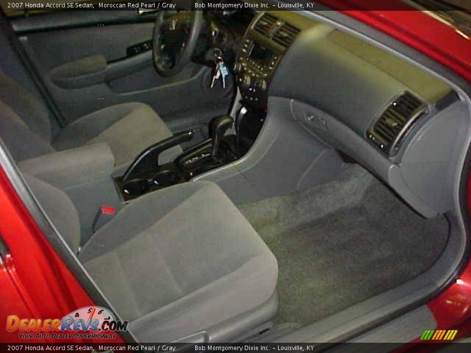 2007 Honda Accord SE Sedan Moroccan Red Pearl / Gray Photo #6