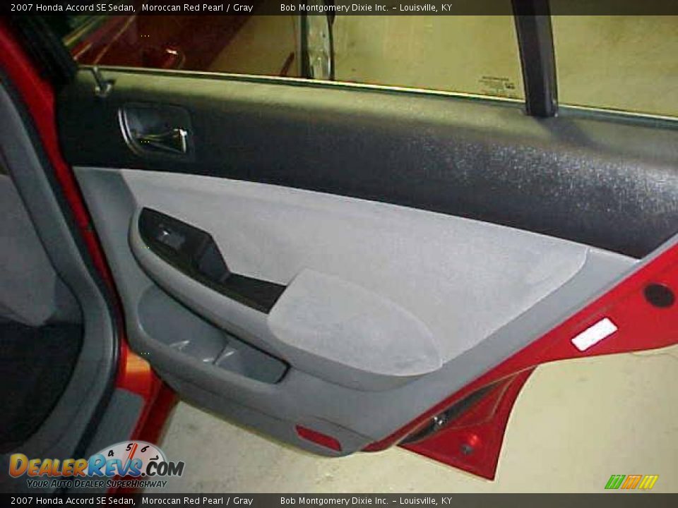 2007 Honda Accord SE Sedan Moroccan Red Pearl / Gray Photo #7