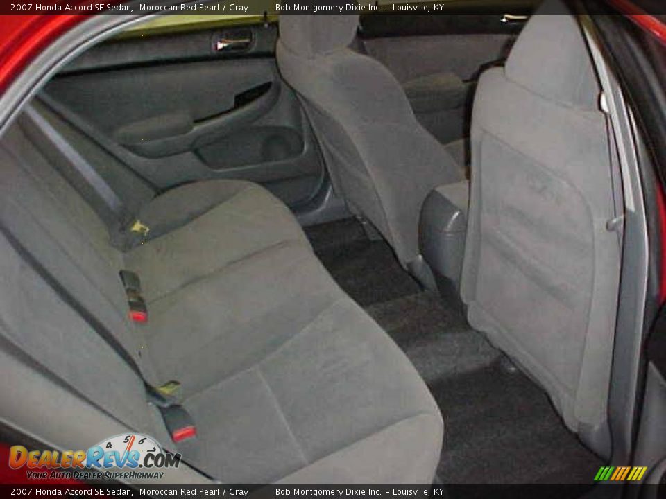2007 Honda Accord SE Sedan Moroccan Red Pearl / Gray Photo #8