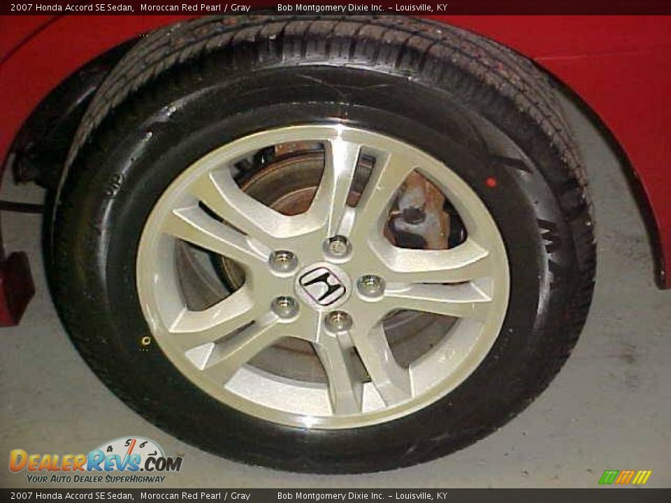 2007 Honda Accord SE Sedan Moroccan Red Pearl / Gray Photo #11