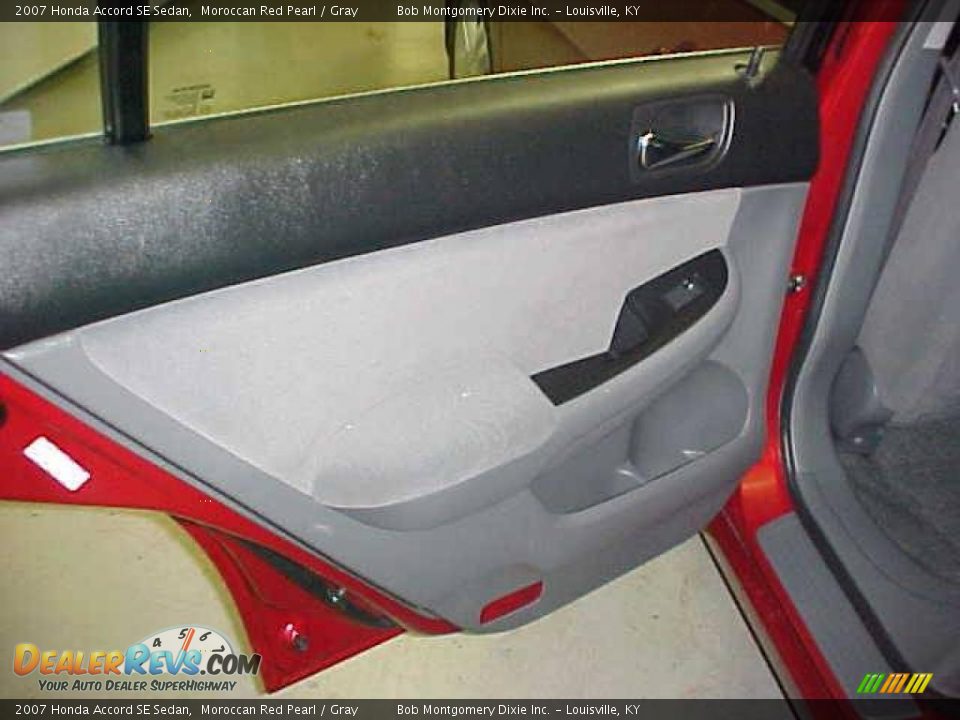 2007 Honda Accord SE Sedan Moroccan Red Pearl / Gray Photo #12