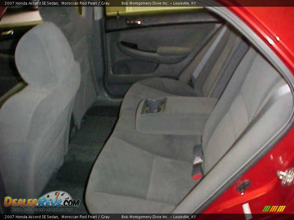 2007 Honda Accord SE Sedan Moroccan Red Pearl / Gray Photo #13