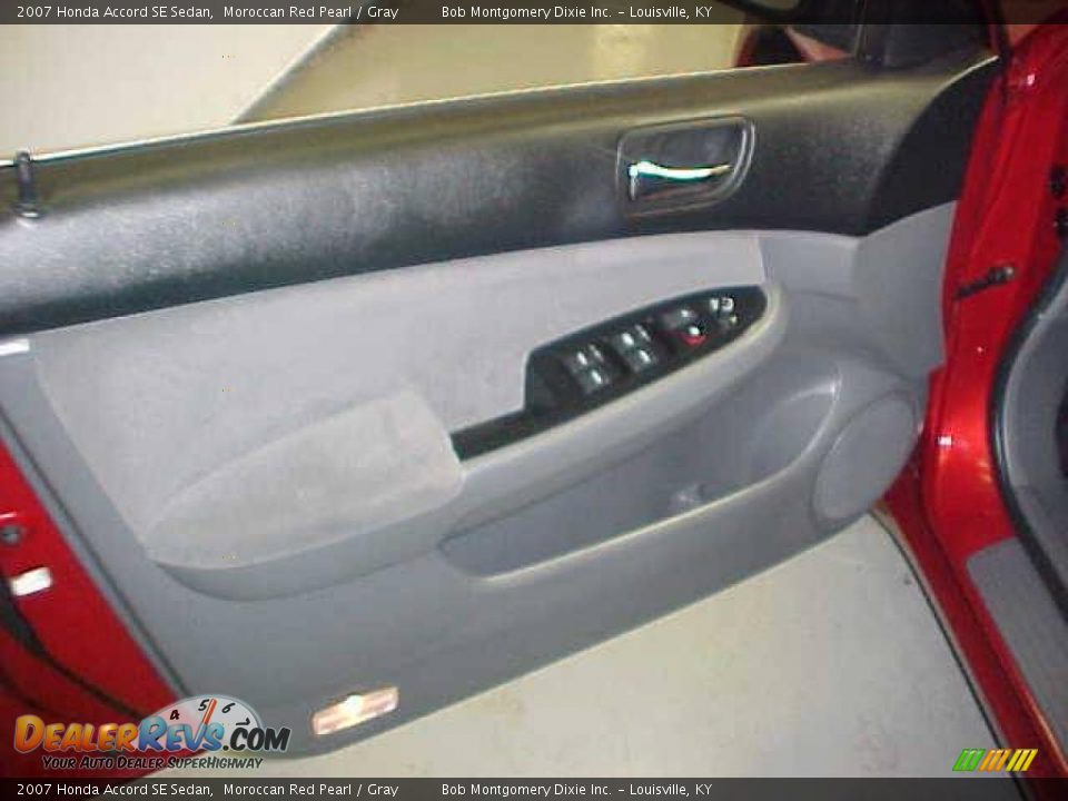 2007 Honda Accord SE Sedan Moroccan Red Pearl / Gray Photo #14