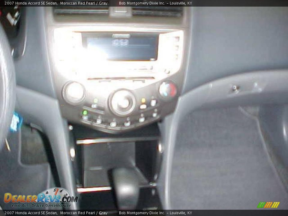 2007 Honda Accord SE Sedan Moroccan Red Pearl / Gray Photo #18