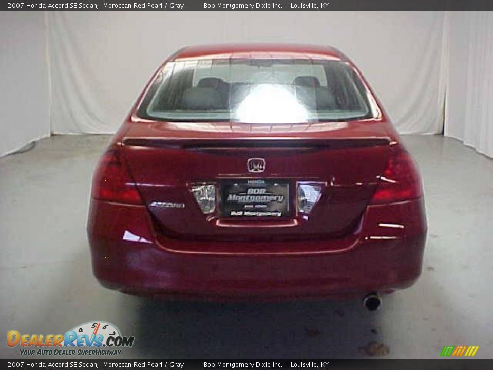 2007 Honda Accord SE Sedan Moroccan Red Pearl / Gray Photo #19