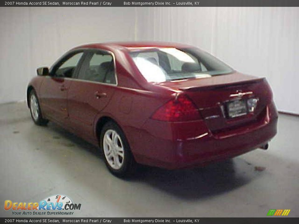 2007 Honda Accord SE Sedan Moroccan Red Pearl / Gray Photo #21