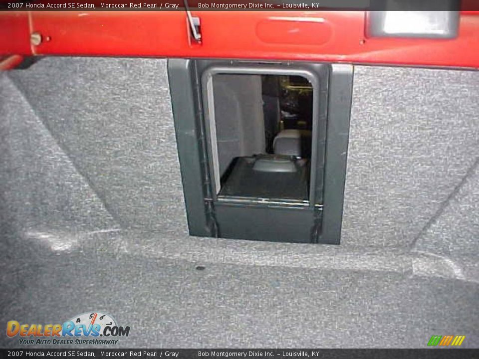 2007 Honda Accord SE Sedan Moroccan Red Pearl / Gray Photo #24