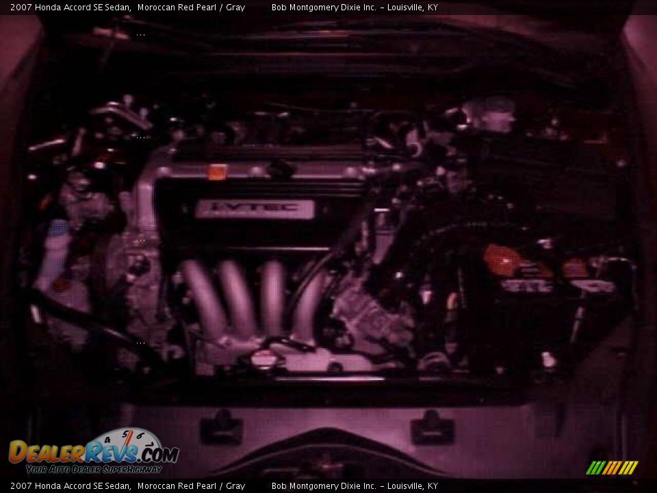 2007 Honda Accord SE Sedan Moroccan Red Pearl / Gray Photo #25