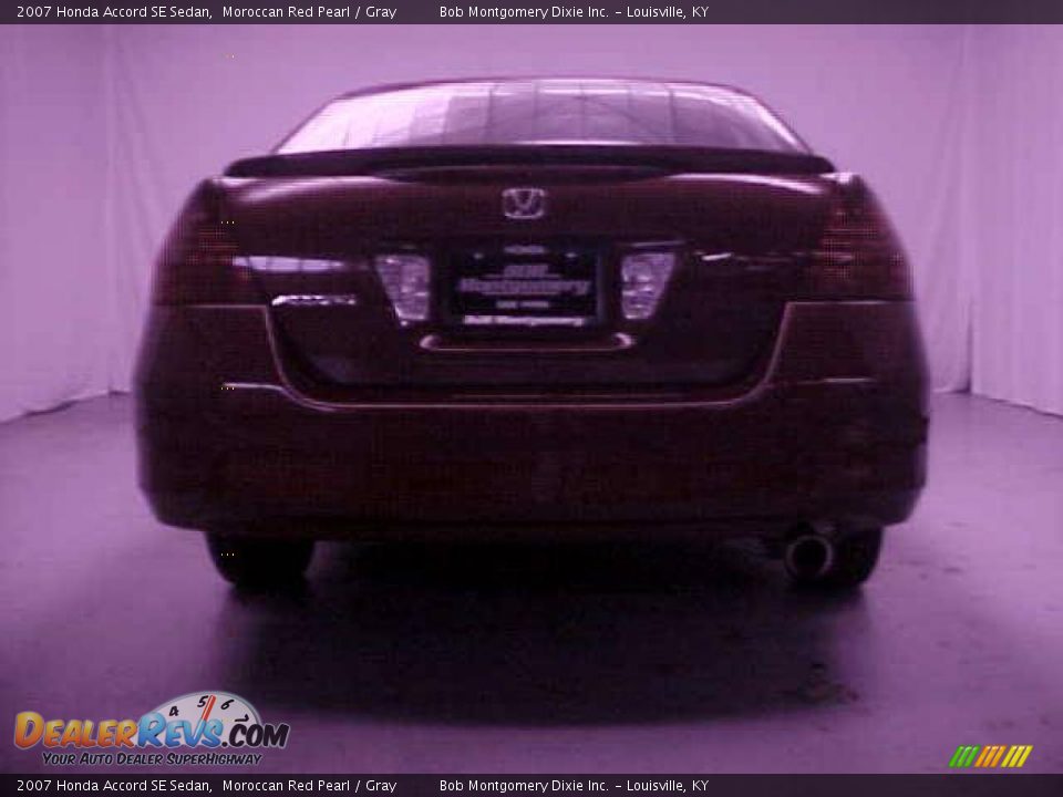 2007 Honda Accord SE Sedan Moroccan Red Pearl / Gray Photo #28