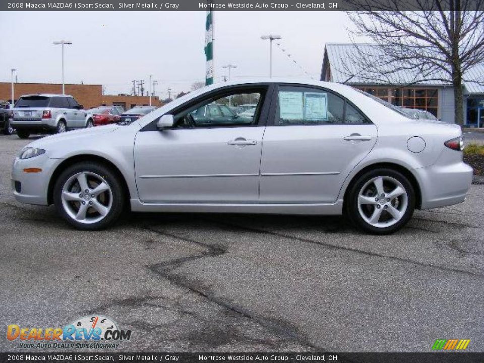 2008 Mazda MAZDA6 i Sport Sedan Silver Metallic / Gray Photo #2