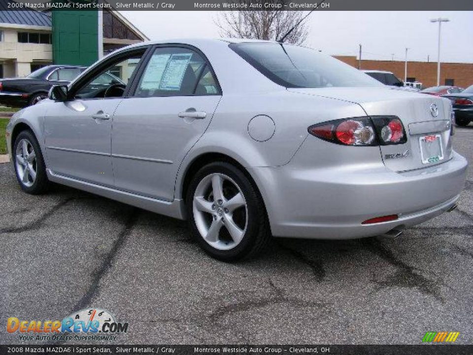 2008 Mazda MAZDA6 i Sport Sedan Silver Metallic / Gray Photo #3
