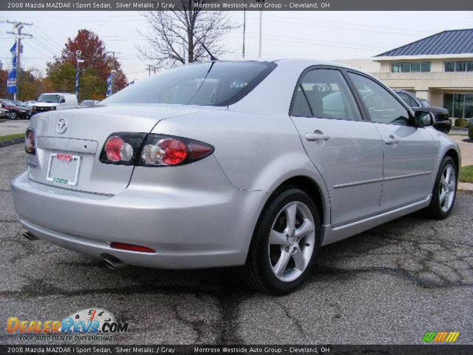 2008 Mazda MAZDA6 i Sport Sedan Silver Metallic / Gray Photo #5