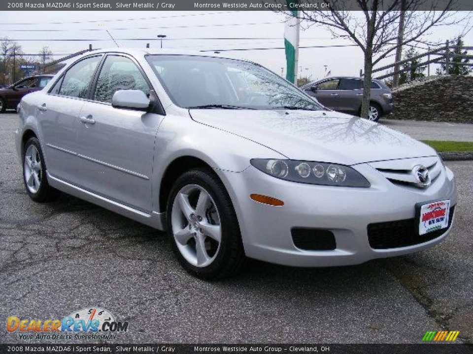 2008 Mazda MAZDA6 i Sport Sedan Silver Metallic / Gray Photo #7