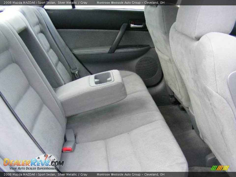 2008 Mazda MAZDA6 i Sport Sedan Silver Metallic / Gray Photo #12
