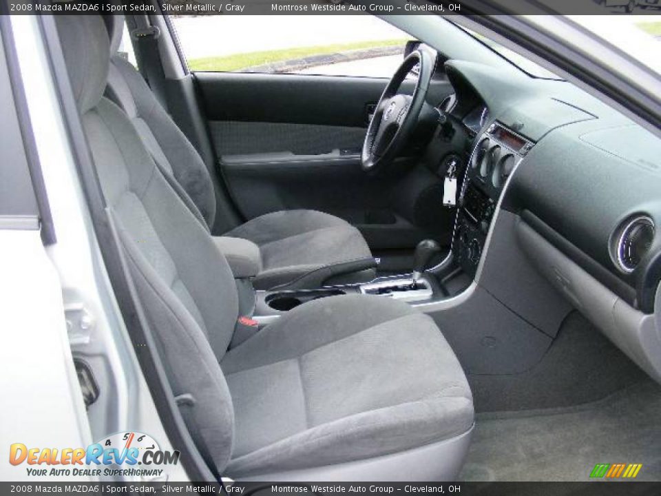 2008 Mazda MAZDA6 i Sport Sedan Silver Metallic / Gray Photo #13