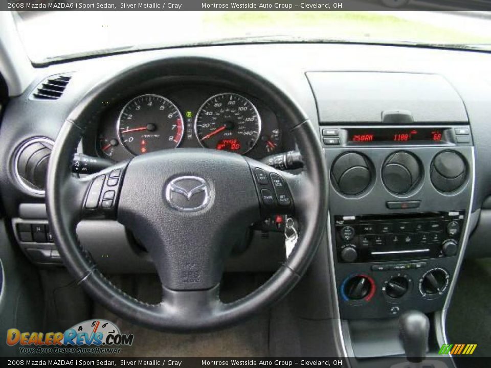 2008 Mazda MAZDA6 i Sport Sedan Silver Metallic / Gray Photo #15