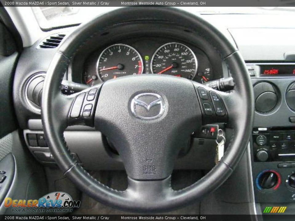 2008 Mazda MAZDA6 i Sport Sedan Silver Metallic / Gray Photo #16