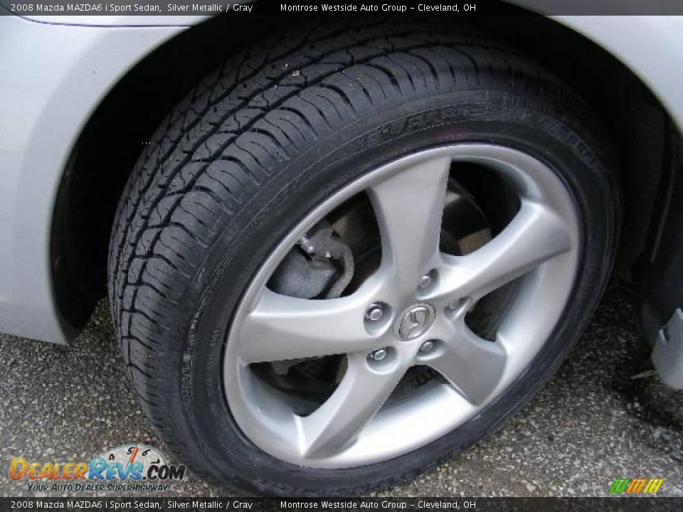 2008 Mazda MAZDA6 i Sport Sedan Silver Metallic / Gray Photo #28