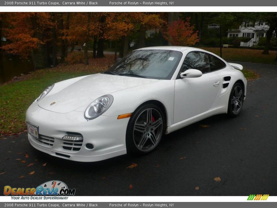 2008 Porsche 911 Turbo Coupe Carrara White / Black Photo #1