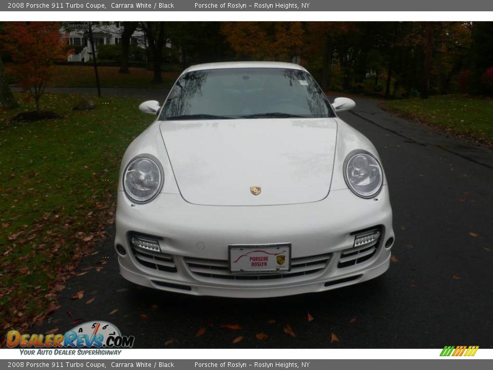2008 Porsche 911 Turbo Coupe Carrara White / Black Photo #2