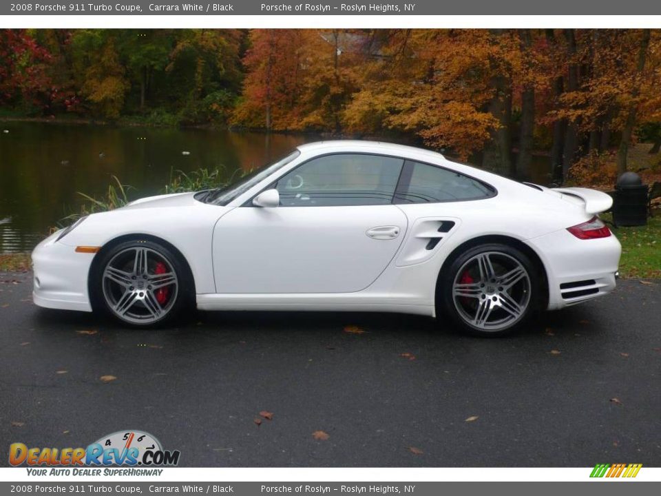 2008 Porsche 911 Turbo Coupe Carrara White / Black Photo #3