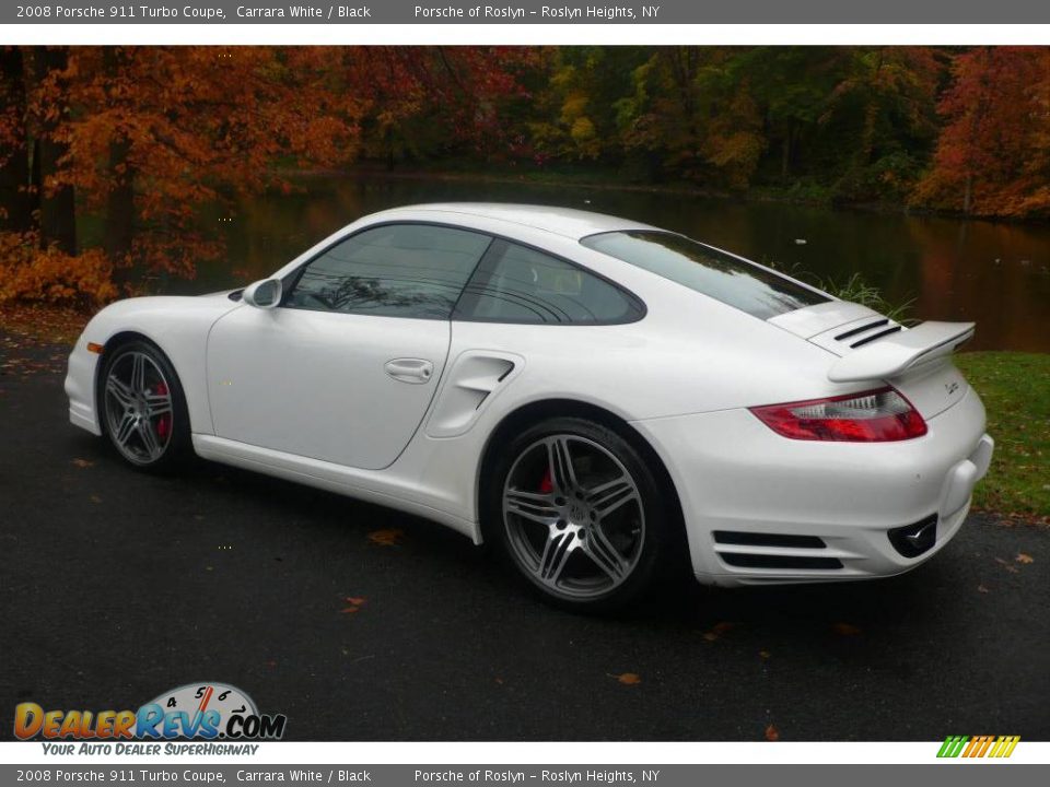 2008 Porsche 911 Turbo Coupe Carrara White / Black Photo #4