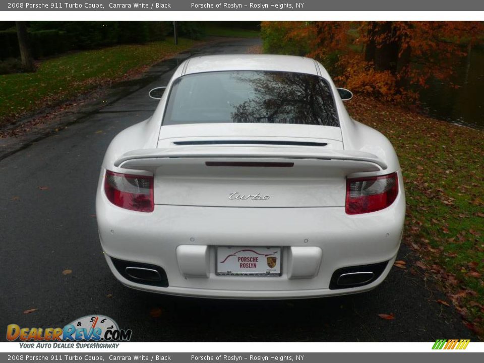 2008 Porsche 911 Turbo Coupe Carrara White / Black Photo #5