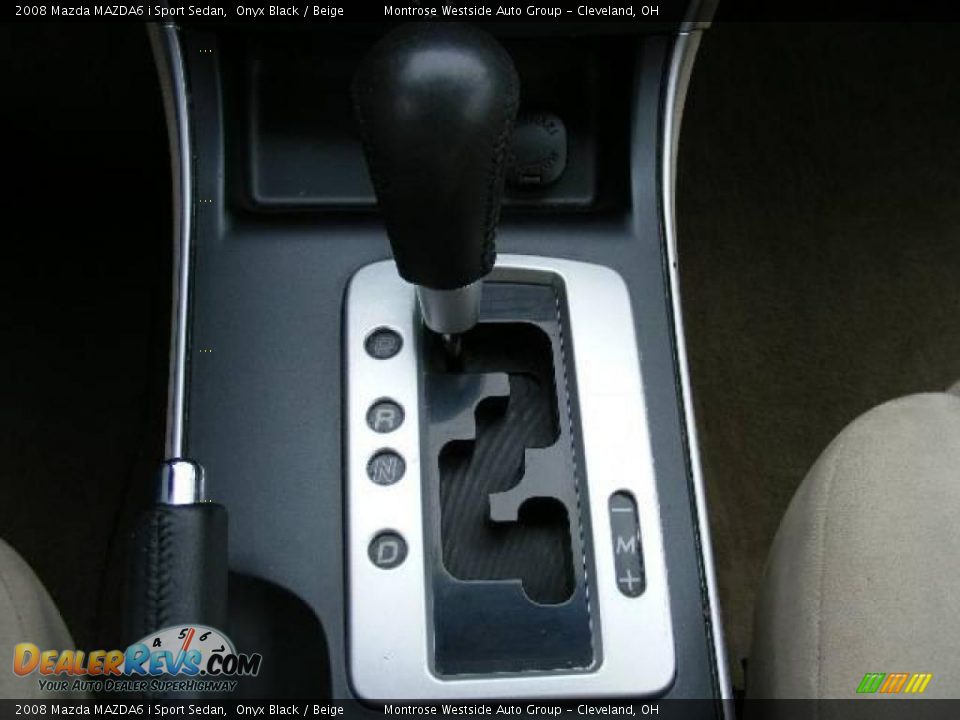 2008 Mazda MAZDA6 i Sport Sedan Onyx Black / Beige Photo #23