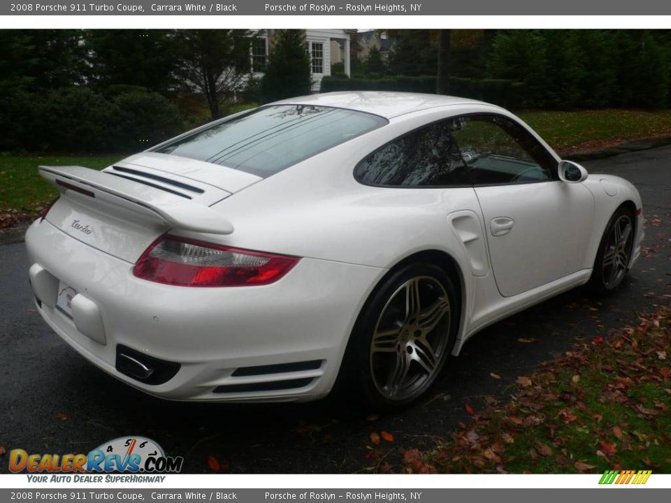 2008 Porsche 911 Turbo Coupe Carrara White / Black Photo #6