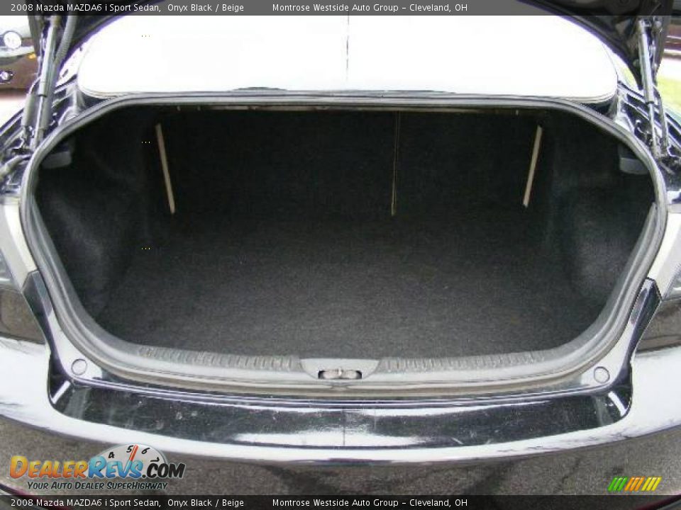 2008 Mazda MAZDA6 i Sport Sedan Onyx Black / Beige Photo #26