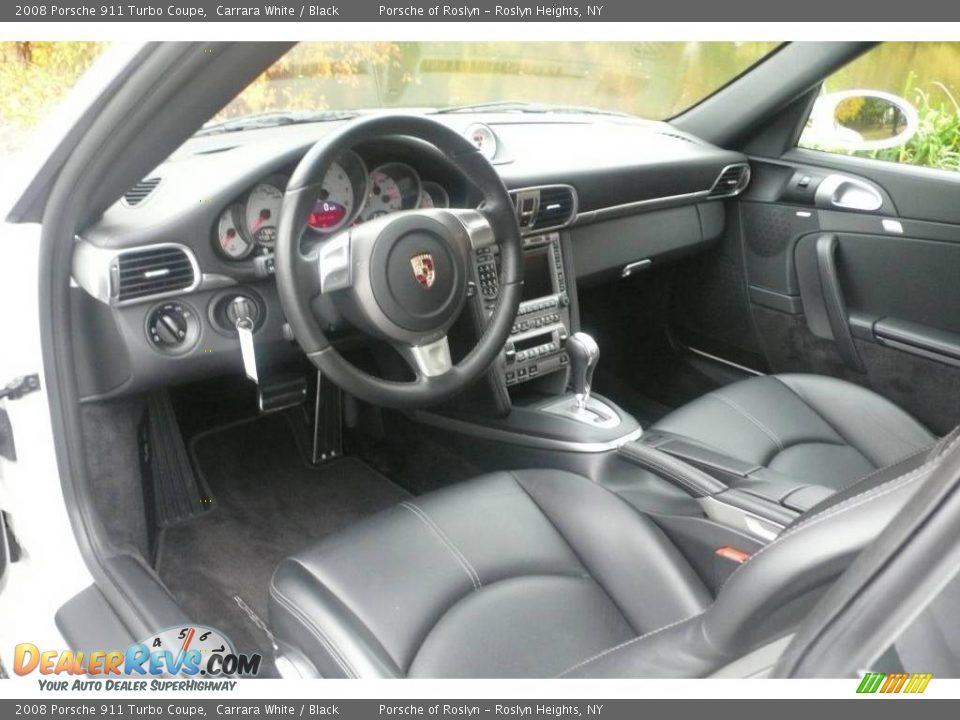 2008 Porsche 911 Turbo Coupe Carrara White / Black Photo #10