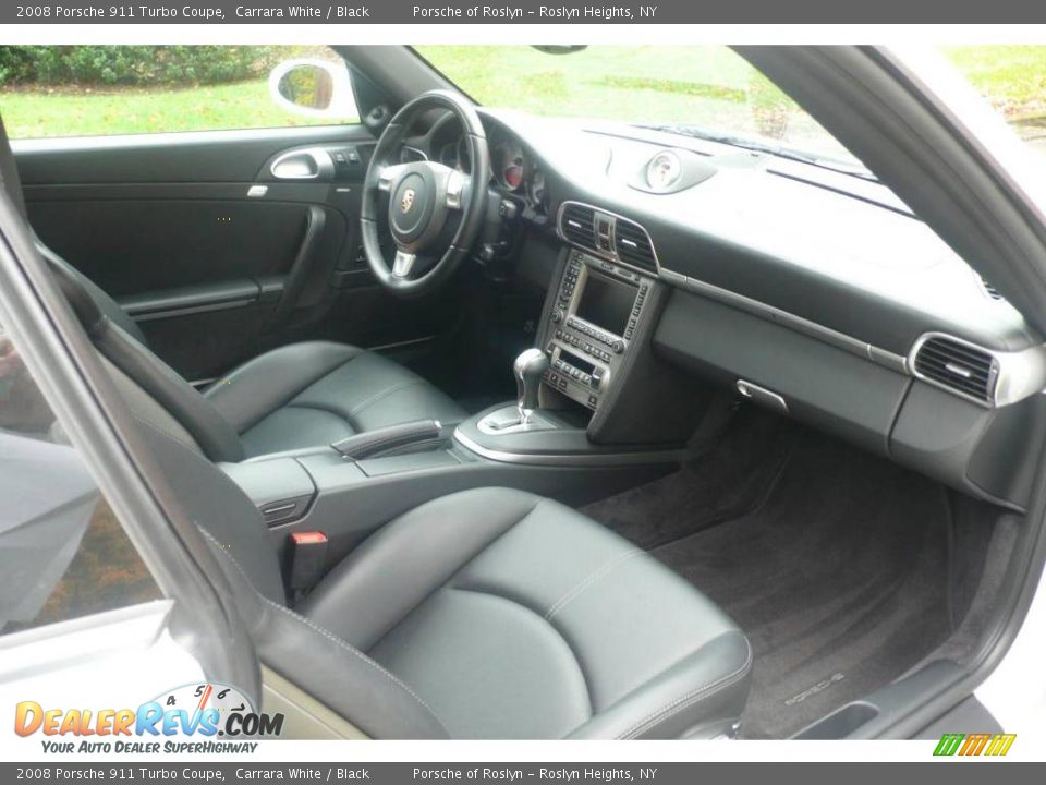 2008 Porsche 911 Turbo Coupe Carrara White / Black Photo #12