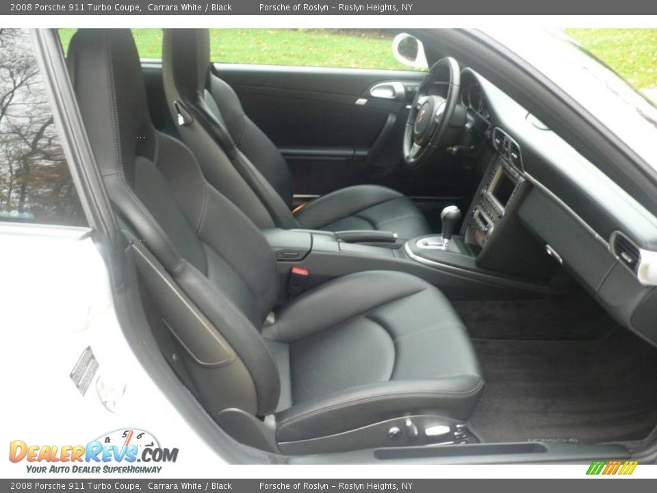 2008 Porsche 911 Turbo Coupe Carrara White / Black Photo #13