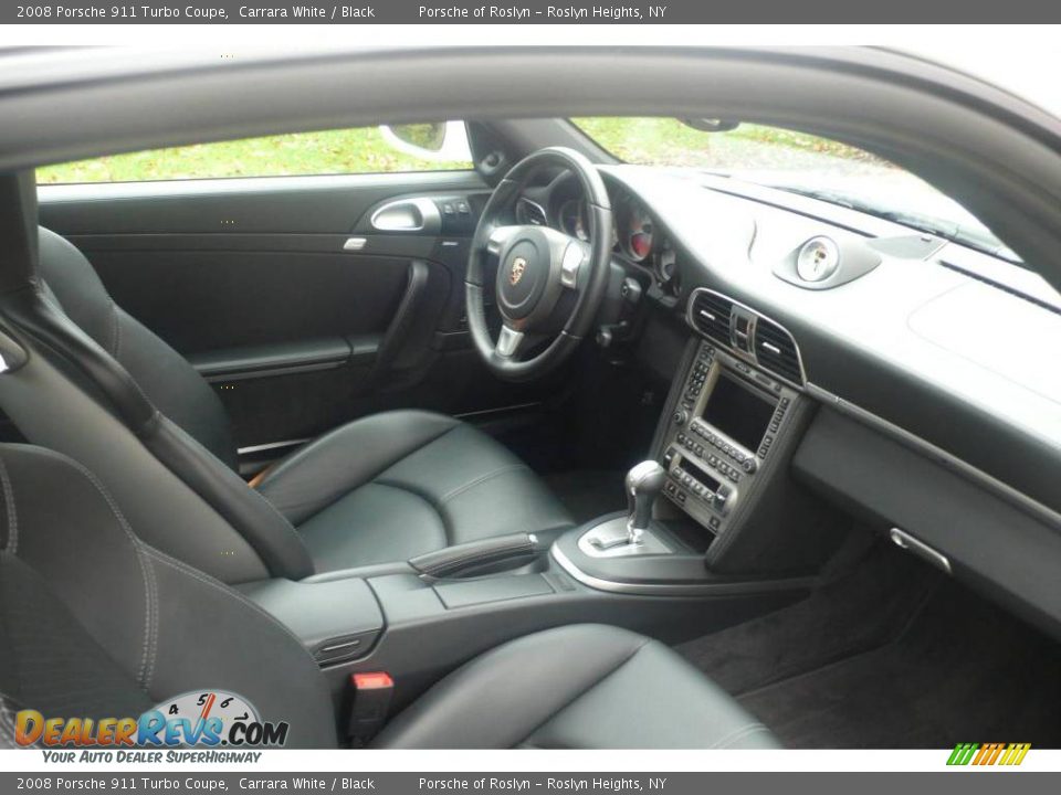 2008 Porsche 911 Turbo Coupe Carrara White / Black Photo #14