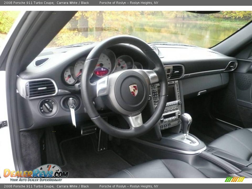 2008 Porsche 911 Turbo Coupe Carrara White / Black Photo #16