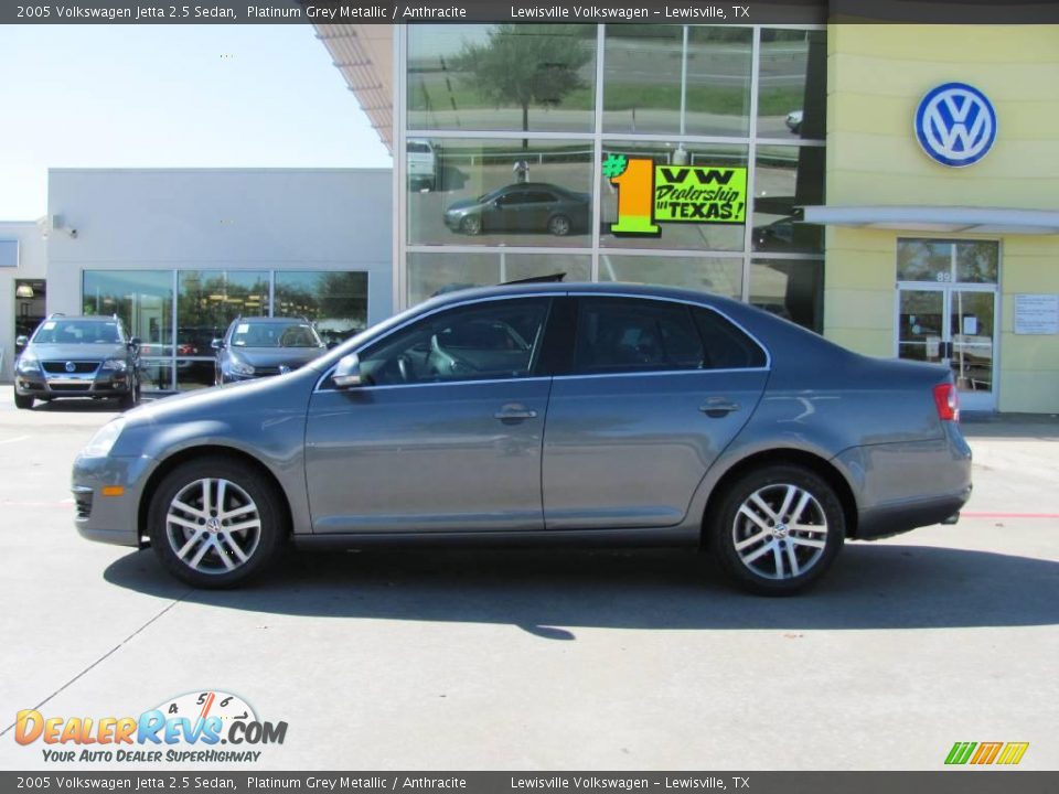 2005 Volkswagen Jetta 2.5 Sedan Platinum Grey Metallic / Anthracite Photo #2