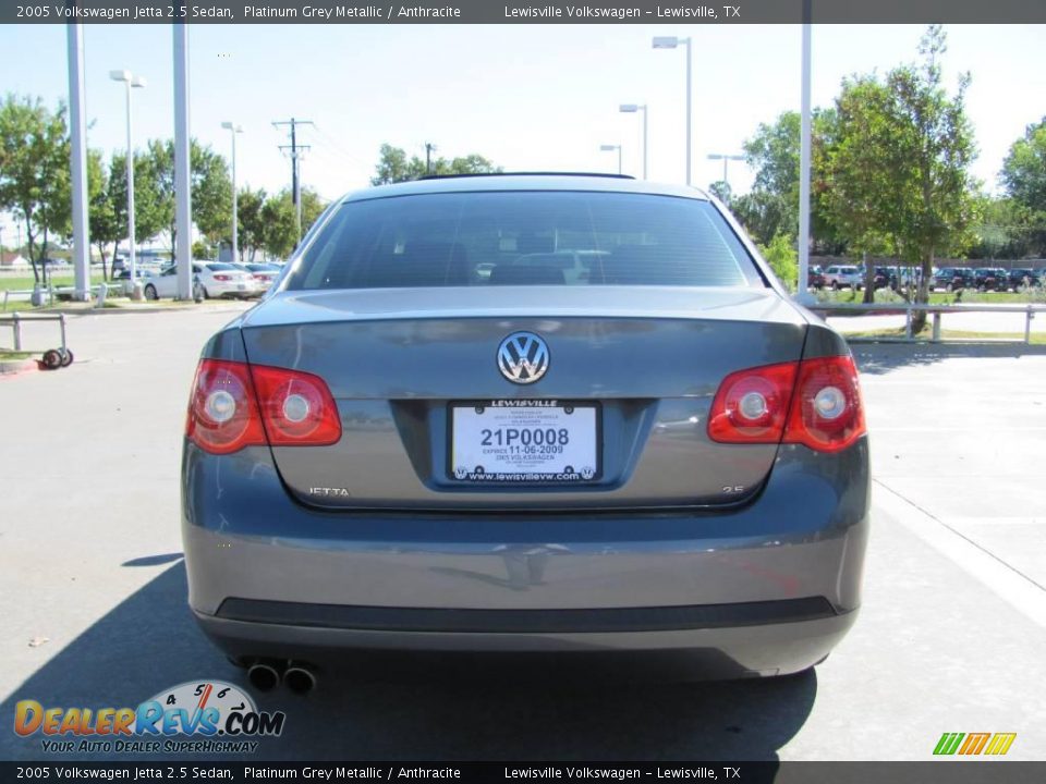 2005 Volkswagen Jetta 2.5 Sedan Platinum Grey Metallic / Anthracite Photo #4