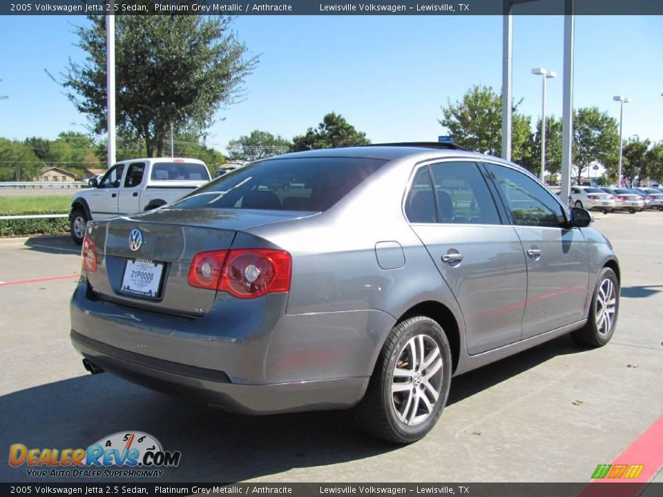 2005 Volkswagen Jetta 2.5 Sedan Platinum Grey Metallic / Anthracite Photo #5