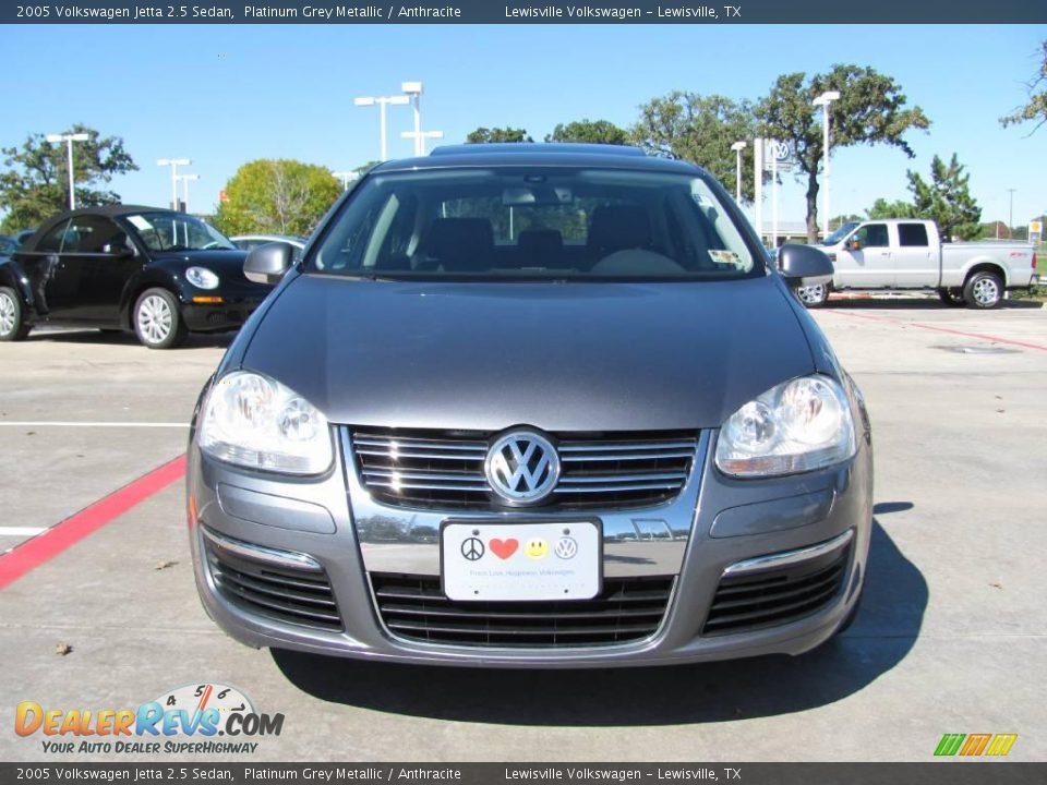 2005 Volkswagen Jetta 2.5 Sedan Platinum Grey Metallic / Anthracite Photo #8