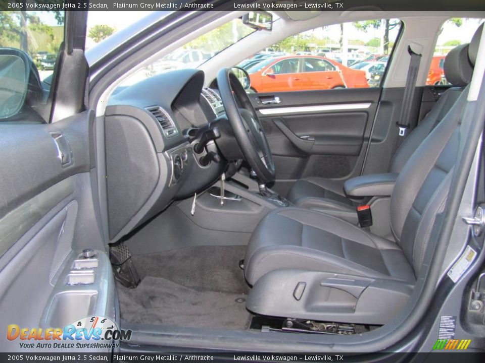 2005 Volkswagen Jetta 2.5 Sedan Platinum Grey Metallic / Anthracite Photo #9