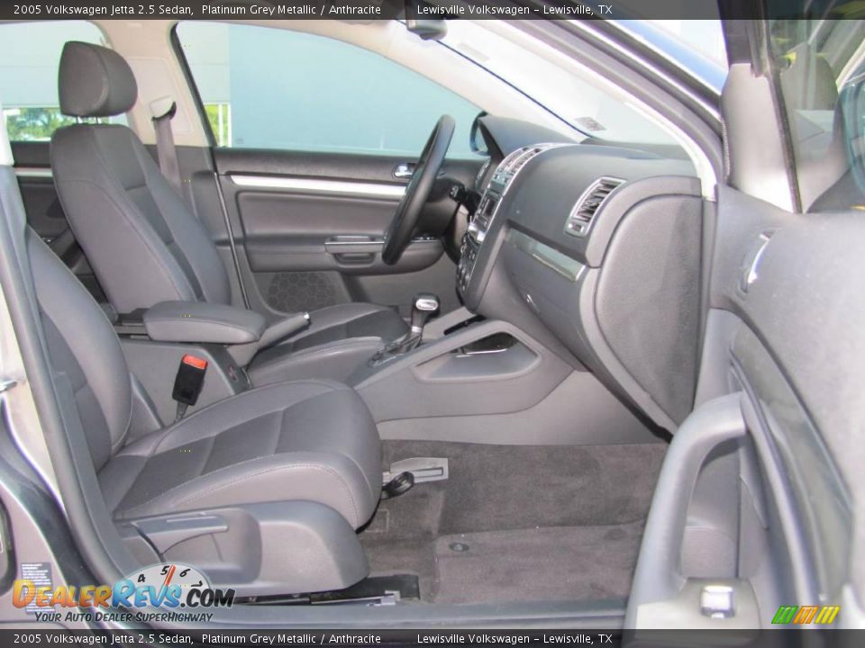 2005 Volkswagen Jetta 2.5 Sedan Platinum Grey Metallic / Anthracite Photo #10
